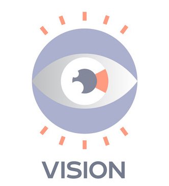 Mission. Vision. Values. Web page template Vector design concept.