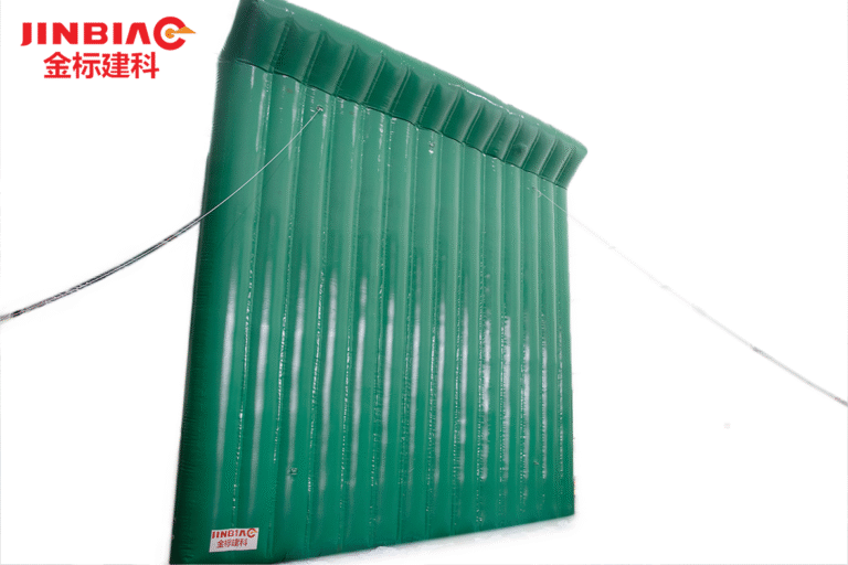 One-time Inflatable Noise Barrier - PVC Tarpaulin 13 Step 5: Fix the Inflatable Noise Barrier with strings