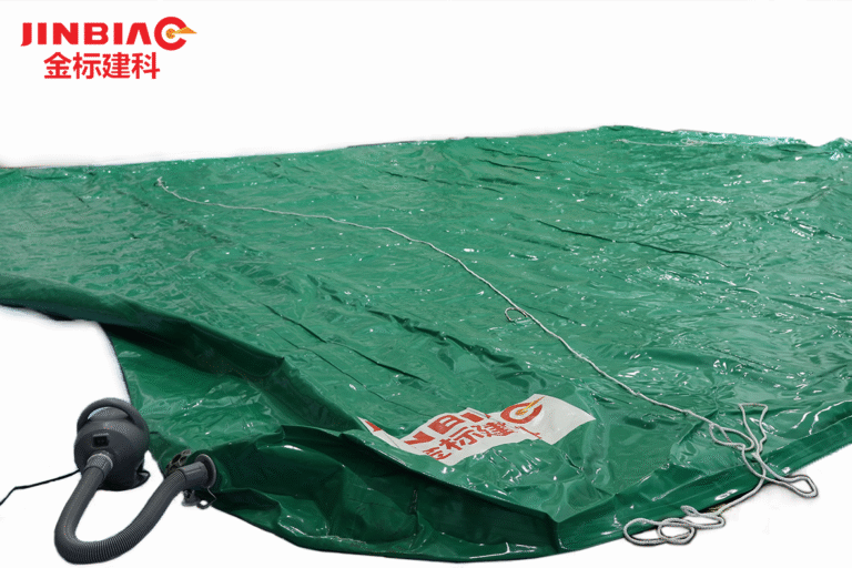 One-time Inflatable Noise Barrier - PVC Tarpaulin 10 Step 2: Start the Blower and wait until the air in the Inflatable Noise Barrier is full
